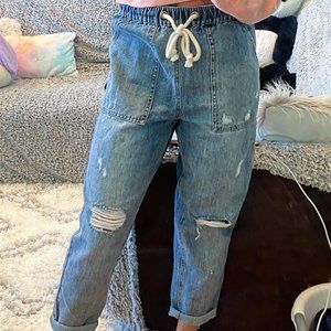 Forever 21 Ripped Boyfriend Jeans